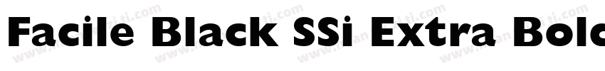 Facile Black SSi Extra Bold字体转换